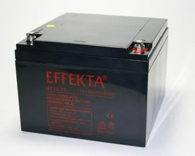Produktbild von Effekta BT 12-28 12V 28Ah Blei Akku / Blei-Vlies Akku AGM VRLA