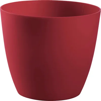 Obrázek produktu pro Obal na květináč plastový Ella Ø 11 cm matná bordó