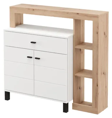 Produktbild von Banos - Anrichte, 106x35x101h cm Weiß, eine Schublade