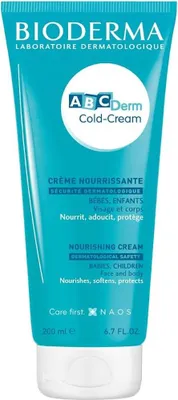 Image de Bioderma ABCDerm Cold-Cream Crème corporelle nourrissante pour enfants 200 ml