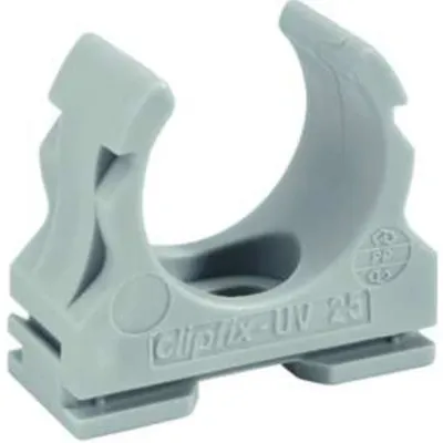Produktbild von Fränkische Kunststoff-Klemmschelle clipfix, Ø mm - Zoll 16 mm, grau, 1 Stück
