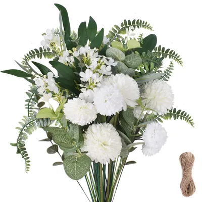 Kunstblumen-Set 55 Stück mit Chrysanthemen für Hochzeit & Deko
