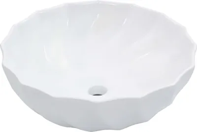 Immagine prodotto di The Living Store Lavabo 46 x 17 cm in Vetroceramica bianca