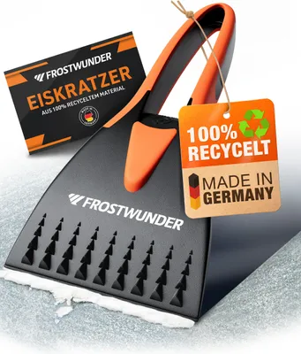 Produktbild von FROSTWUNDER Eiskratzer Auto [MadeInGermany] - 100% recycelter Auto Eiskratzer - Unschlagbarer Scheibenkratzer Auto - Stabiler Autoscheiben Kratzer
