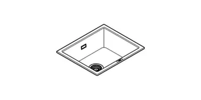 Produktbild von GROHE K700U, Aufsatzwanne, Rechteckig, Quarzkomposit, Schwarz, 1 Becken, Rechteckig