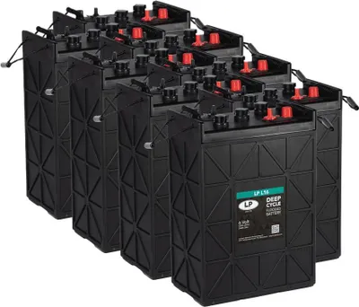 Immagine prodotto di 8x batteria di trazione Landport LP L16 6V 420Ah Deep Cycle (48V)