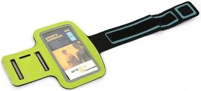 Zdjęcie produktu dla Sportowy pasek na ramię PLATINET do smartfona, zielony