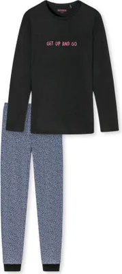 Produktbild von Schiesser Schler M„dchen Schlafanzug lang schwarz 152  ST