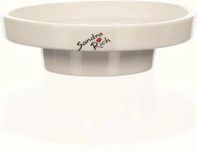 Produktbild von SANDRA RICH, Kerzenständer SHINE Porzellan. 16 cm. Creme WEISS.