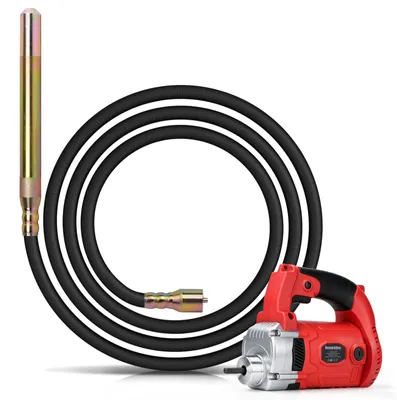 Produktbild von Betonrüttler | 2800W | 4M Schlauchlänge | 6800 U/min | Ø38mm | Beton Innenrüttler | Handrüttler | Rüttelflasche | Flaschenrüttler | Betonverdichter