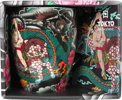 Image de Tasse Tokyo Yakuza Blue Dragon, coffret cadeau