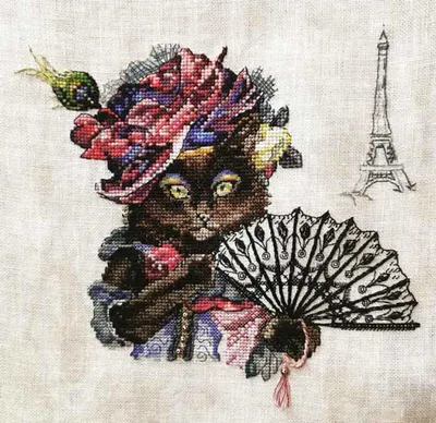 Obrázek produktu pro Vyšívací sada Nimue „Matoomuch“ (křížkový steh), vzor s čísly, 203K, 20 x 19 cm