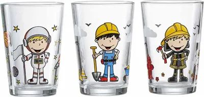 Produktbild von Ritzenhoff & Breker 1x BERUFE Kinderbecher Set Jungen 3-teilig