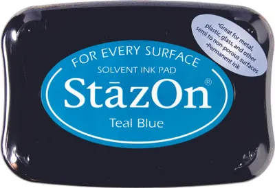 Produktbild von Tsukineko StazOn Stempelkissen Teal blue