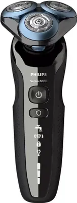 Produktbild von Philips SHAVER 6000 Elektrischer Nass- und Trockenrasierer S6680/26, Rotationstrasierer, Schwarz, MultiPrecision Blade System, Tasten, SH50, 2 Jahr(e)