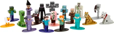 Produktbild von Jada Toys Minecraft 18 Minecraft-Figuren aus Metall