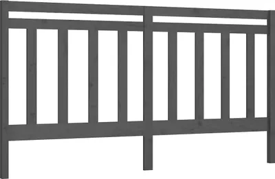 Produktbild von vidaXL Bett-Kopfteil Grau 206x4x100 cm Massivholz Kiefer