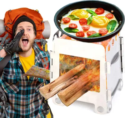 Produktbild von Camping-Überlebenskocher, Raketenofen, tragbarer Leichtgrill