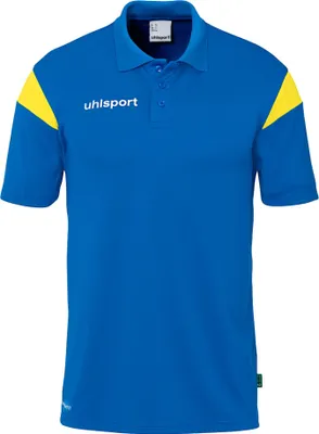 Produktbild von Uhlsport Squad 27 Polo Shirt - azurblau/limonengelb, Größe:5XL