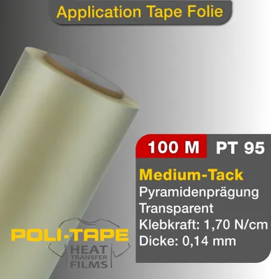 Produktbild von POLI-TAPE PT 95 Application Tape / Übertragungsfolie / Transferfolie für Plotterfolie / Vinylfolie - 30,5cm x 100m