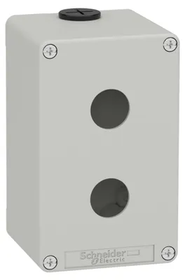 Immagine prodotto di Custodia vuota XAP, metallo grigio, per 2x22 mm - Custodia di superficie XAPD2502