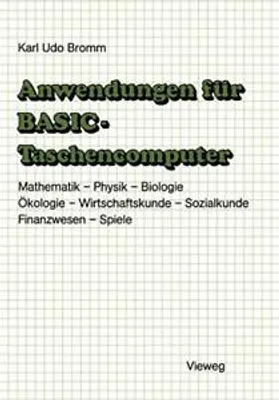 Obrázok produktu pre Anwendungen für BASIC-Taschencomputer
