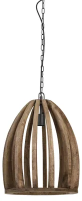 Produktbild von Light & Living - Hängeleuchte Haranka - Dunkelbraun - Ø38cm Hängelampe - Esstischlampe - Wohnzimmerlampe - Schlafzimmerlampe - Wohnzimmer