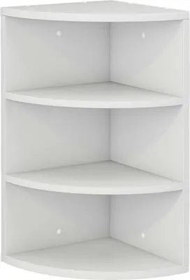 Produktbild von Coemo Eckregal Corner 60 aus Holz 3 Etagen Weiß
