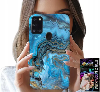 Obrázok produktu pre ETUI PRE SAMSUNG GALAXY A21s - puzdro s mramorovým vzorom + fólia