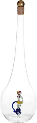 Produktbild von Geschenkflasche Feuerwehrmann Figur Glas Leer 500 ml