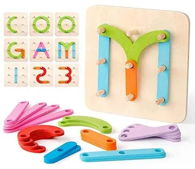Zdjęcie produktu dla Cyfry litery drewniane montessori zestaw edukacyjny przedszkolny dzieci
