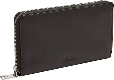 Produktbild von s.Oliver Leder Geldbörse Portemonnaie Wallet Extra Large Grey / Black schwarz