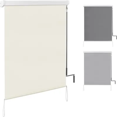Immagine prodotto di Tende da balcone verticali con meccanismo a rullo manuale | Beige | 140x240 cm