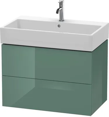 Produktbild von Waschtischunterbau L-CUBE 544x784x459mm weiß supermatt weiß supermatt