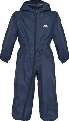 Produktbild von Trespass Kinder Regenanzug Button TP465 (128) (Marineblau)