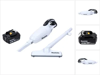 Zdjęcie produktu dla Odkurzacz akumulatorowy Makita DCL 181 FT1 W 18 V biały + 1x akumulator 5,0 Ah - bez ładowarki