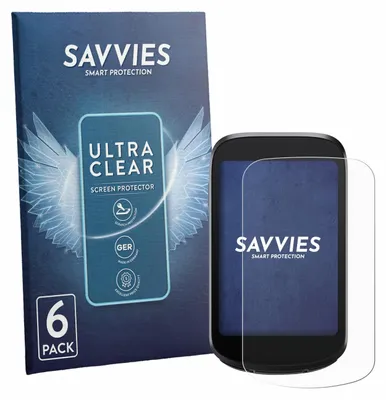 Produktbild von 6x Für iGPSPORT BSC500 Schutzfolie Savvies Displayschutz Display Schutz Folie Klar Transparent