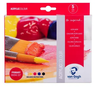 Immagine prodotto di Van Gogh - Colori acrilici Van Gogh, set di miscelazione primaria da 5 x 40 ml