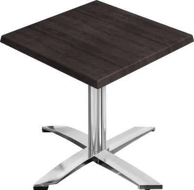 Produktbild von WTG | Bistro Außen Tisch | B:T:H 70 x 70 x 75,5 cm | Wenge / Aluminium | Quadratisch | Bistro Tisch Gastro Tisch