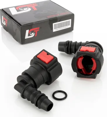 Produktbild von 2x Kraftstoffleitung Verbinder Schlauchkupplung Schnellverschluss 9.49 x 10 mm