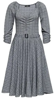Produktbild von Queen Kerosin Swing Kleid - Check XS