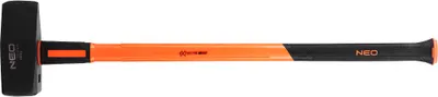 Produktbild von NEO TOOLS Steinhammer 4-6 kg, Glasfaserstiel, für das Schmieden und andere Bauarbeiten entwickelt, monolithische Konstruktion aus einem Stahlelement, GS, Rheinland-Zertifikate, DIN 1193 (6 kg)…