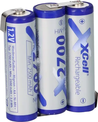 Obrázok produktu pre séria 3 batérií AA Mignon 3,6 V 2700 mAh s vysokým prúdom, rýchle nabíjanie F1x3 XCell