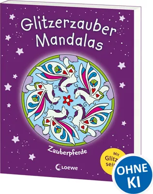 Produktbild von Glitzerzauber-Mandalas - Zauberpferde