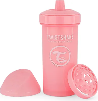 Image de Biberon sans écoulement avec abreuvoir 12m+ 360 ml, rose pastel