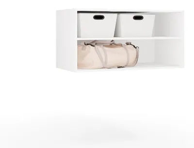 Produktbild von Aufsatz 100 OPENO WEISS Modulares Kleiderschrankregal 100 cm für das Schlafzimmer