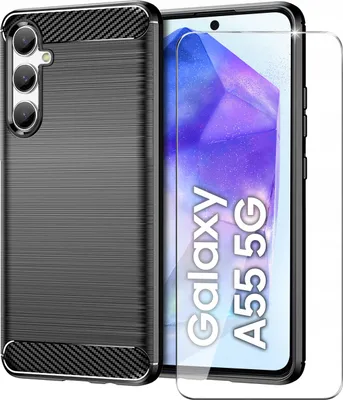 Obrázek produktu pro Pouzdro pro Samsung Galaxy A35 5G Pancerne Carbon CASE + Ochranné sklo 9H