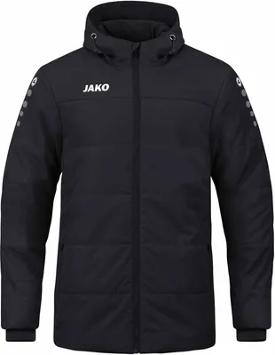 Produktbild von JAKO Coachjacke Team mit Kapuze SCHWARZ SCHWARZ M