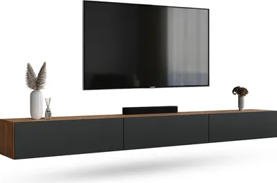 Produktbild von WEST TV Schrank 300 cm Fernsehtisch Sideboard, hängend oder stehend TV Möbel