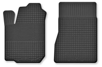 Produktbild von Gummi-Fußmatten Vorne für Renault Laguna II 2001-2007 (Kombi/Liftback) – 2-tlg, Schwarz, Semi-Universal, angepasst – Wielganizator Semi-Universal